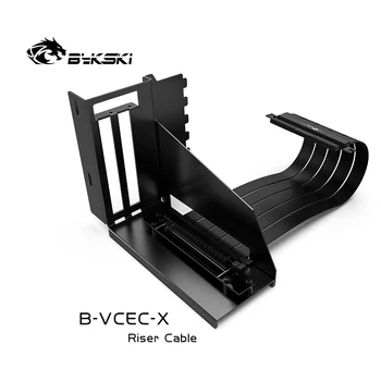 BYKSKI X PC GPU Extensión de Cable de Cambio de Dirección de la GPU Cable Flexible de 25 cm de Alto Conector PCI Express de Recvers Soporte Vertical de Tarjeta de