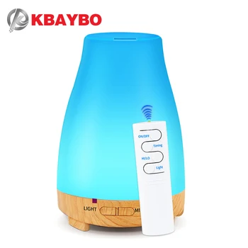 KBAYBO humidificador del difusor del aroma del aceite esencial difusor de aromaterapia aire humidfier con mando a distancia, luz de noche LED para el hogar