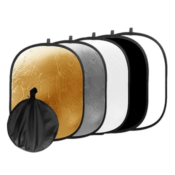 Gosear 5-en-1 Portable Plegable Oval Reflector de la Luz de la Fotografía de Estudio de la Foto de la Cámara de Iluminación Reflector Accesorios