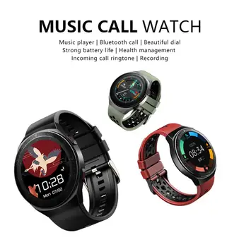 8G de Memoria de la Música MT3 Reloj Inteligente de la Banda de Sonido de Almacenamiento de los registros de Llamada Bluetooth Smartwatch Para los Hombres las Mujeres de la Presión Arterial de Fitness Tracker