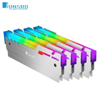 Jonsbo NC-3 de RAM Disipador de calor del Radiador 5V 3 patillas ARGB de Escritorio de la Memoria de la PC Chaleco de Enfriamiento de Calor Almohadilla Térmica Cooler Para el Equipo de Ram DDR3 DDR4