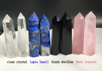 Natural de los cristales de cuarzo varita puntos obelisco Espíritu piedras de Cristal Obelisco Varita Meditación Chakra Curativo de los Cristales de regalos