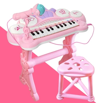 24 Teclas De Teclado Electrónico Órgano De Piano De Juguete Multifuncional Niños Educativos De Regalos A Los Niños Instrumentos Musicales