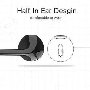 Langsdom BL6 de Auriculares Inalámbricos de Bluetooth de los Auriculares Sport auriculares Auriculares Bluetooth para el Teléfono de la Mitad En la Oreja Auricular Bluetooth