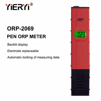Yieryi Nuevo de la Marca ORP-2069 LCD Digital de Tipo Lápiz Rojo Probador de la Cantidad de Agua de la Piscina Tester Medidor de ORP para el generador de Hidrógeno