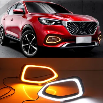 Para MG HS 2018~2020 la luz durante el día las luces de circulación diurna de los accesorios del coche LED proyector para MG HS luz de niebla del Coche de parachoques de los faros