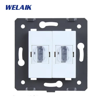 WELAIK Fabricante-Enchufe Estándar de la UE-DIY-Partes de la Pared-compatible con HDMI-Socket-partes-Sin Panel de Cristal A82HDW