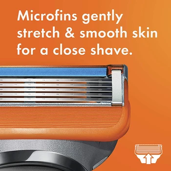 De afeitar Cuchillas de Afeitar Gillette Fusion 5 Alimentación de los Hombres del Manual de Afeitar Cabezas de Casetes Recto de la Hoja de Afeitar Titular De Limpieza Facial