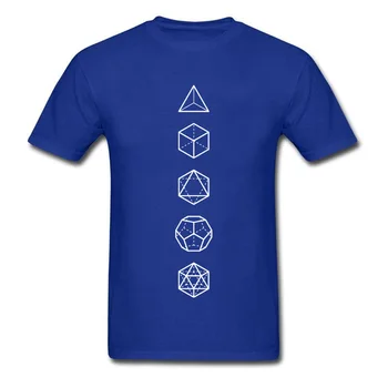 Sólidos Platónicos Geométrico Sagrado T-Shirt Formas Matemáticas Proporción De La Teoría De La Gran Explosión De La Ciencia De Los Hombres Tops Camiseta De Algodón Personalizado