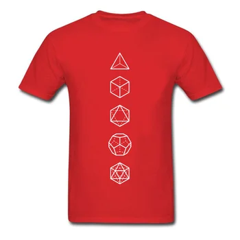Sólidos Platónicos Geométrico Sagrado T-Shirt Formas Matemáticas Proporción De La Teoría De La Gran Explosión De La Ciencia De Los Hombres Tops Camiseta De Algodón Personalizado