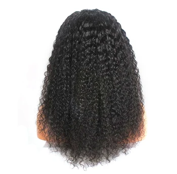Mayorista peluca diadema peluca pelucas de pelo humano para las mujeres negras Afro rizado rizado peluca de cabello humano de la no-remy Peruano Brasileña pelucas de pelo