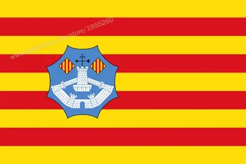Bandera de la isla de Menorca Islas Baleares de 3 x 5 PIES de 90 x 150 cm España Banderas Banners
