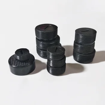 10pc de Alimentación de las piezas de la herramienta de cepillo de carbón cubrir el 10-22mm Redonda de goma Tuerca tapón Titular de Tapas Caso Amoladora Universal accesorios