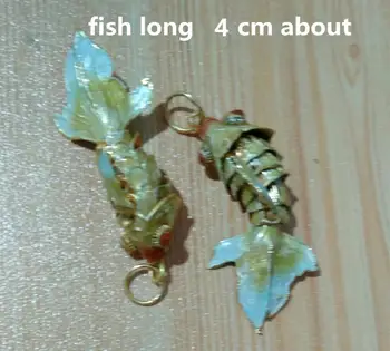 5pcs Cloisonné de Filigrana de Lujo de Pescado Encantos Lindo Esmalte Viva el Swing de peces de colores Colgante DIY Pendientes de la Pulsera de la Joyería