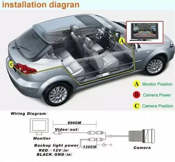 HD CCD Auto de visión Trasera Cámara de Copia de seguridad / Auto Inteligente Dinámica de la Trayectoria de la Cámara Para SEAT Altea XL Stationwagon 2007 ~