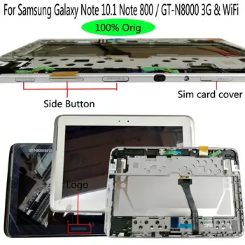 Shyueda Original Para Samsung Galaxy Note 10.1 Nota 800 / GT-N8000 3G & WiFi Pantalla LCD Digitalizador de Pantalla Táctil
