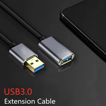 Cable de Extensión USB de Super Velocidad USB 3.0 Cable Macho a Hembra para Smart TV PS4 Xbox PC Teclado del ordenador Portátil de 0,5 m 1m 1.5 m 2m 3m