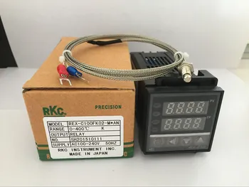 Dual Digital RKC Controlador de Temperatura PID, REX-C100 con K termopar, Salida de Relé / SSR salida