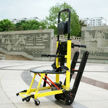De elevación del chasis inteligente puede ser hacia arriba y abajo de las escaleras plegables en el piso de arriba Eléctrica de subir las escaleras, sillas de ruedas para las personas mayores