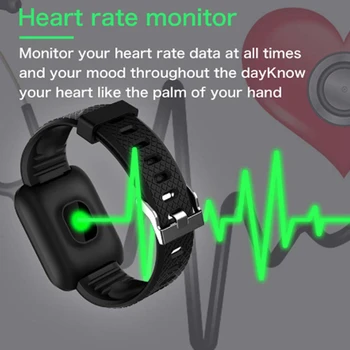 Hombres Reloj Inteligente Impermeable de la Presión Arterial Smartwatches Ritmo del Corazón de la Pulsera de Sleep Tracker Reloj Reloj de Pulsera Para Android IOS