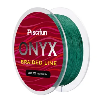 Piscifun Onyx 137M Trenzado Línea de Pesca de 6-50LB 4Strands 65-150LB 8Strands Super Fuerte y Resistente a la Abrasión Multifilamento PE Línea