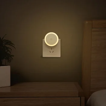 Xiaomi Mijia Plug-in de Luz de la Noche el modo Táctil, Sensor de Luz Cálida LED Lámpara de Noche a Casa Habitación del Bebé Corredor Dormitorio Pasillo de la CA 220V de 0,4 W