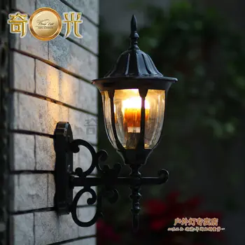 Blanco cálido al aire libre de la lámpara de pared de montaje balcón led de la luz del porche de la vendimia de Europa el estilo de la prenda impermeable led de las luces del jardín negro/bronce