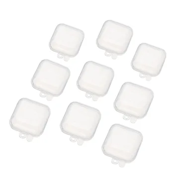 50Pcs Mini de Plástico Transparente de la Pequeña Caja de Joyería de Tapones para los oídos de la Caja de Almacenamiento Caso Recipiente de Bolas de Maquillaje Clara Organizador de Regalo MAYITR