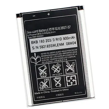 BST-37 900mAh Batería de Repuesto para Sony Ericsson J100i W550i K600i K758i Z300i W710i J220c K200c