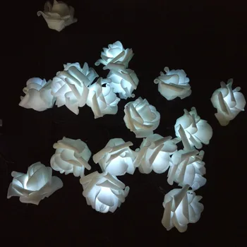YIYANG Solar LED de la Fiesta de la Boda de Rose Cadena de Luces de 4.8 M-12M Blanco Cálido Azul Multicolor Opciones Creativas de Diseño para la Decoración navideña.
