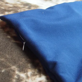 30X45/40x40/45x45/50x50/60x60/70x70cm ropa de cama de algodón azul profundo de tela escocesa de la funda del cojín decorativo tirar funda de almohada, funda de almohada de sofá