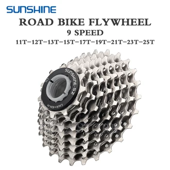 El SOL de MTB de la Bicicleta Volante de inercia De 9 Velocidad de las Bicicletas de Carretera de Cassette 25T 28T 32T 36T 40T 42T 46T 50 T de Bicicletas de rueda Libre de 9V de la Corona para Shimano