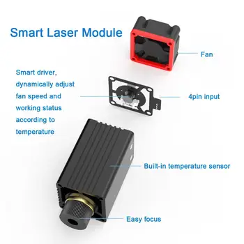 2021 NEJE Master 2 escritorio mini Laser de la Grabadora y Cortadora Láser de Grabado y Corte de la Máquina del Laser de la Impresora Láser CNC Router