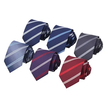 Macho de 6 cm de Corbata Slim de Negocios para Hombre Formal del Partido de Rayas Jacquard Boda Corbata Estrecha Clásica Corbata Corbata Gravata