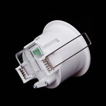 2020 Nuevo 110-240V AC Ajustable de 360 Grados de Techo PIR Infrarrojo del Cuerpo del Sensor de Movimiento Detector de Luz de la Lámpara del Interruptor