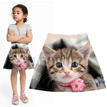 La marca de la Primavera faldas de las Niñas de los niños de la falda de animal, Diseño de Gato para la Princesa de la Fiesta de cumpleaños de la Falda