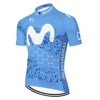 Movistar jersey de ciclismo 2020 de secado rápido de Manga Corta camiseta de ciclismo ciclismo mtb Bicicleta Jersey de los hombres ropa ciclismo hombre