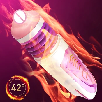 Calefacción Automática Masturbador Masculino de la Copa Oral Lamiendo Coño Juguetes Máquina del Sexo de los Hombres de la Masturbación Vibrador Vagina, Juguetes del Sexo Para los Hombres