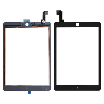 Nuevo Para el iPad de Aire 6 2 2ª Generación de la Generación de Pantalla Táctil de Cristal A1567 A1566 Digitalizador de Pantalla Táctil con el Adhesivo de la etiqueta Engomada