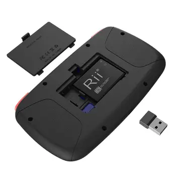 Rii i4 Mini Teclado ruso 2.4 G Bluetooth Dual Modos de Mano Diapasón Retroiluminada Ratón del panel táctil de Control Remoto para TV Box PC