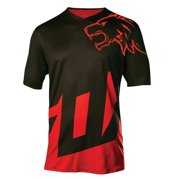 2020 negro rojo mtb Enduro de ciclismo maillot offroad de motocross bmx bicicleta camisetas de verano de 2020 descenso corto ropa dh camiseta caliente