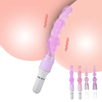 Didlo Sexo Tiendas de Productos Jelly Vibrador Plug Anal Juguetes Sexuales para Parejas Anal Vibrador Magic Stick Poderosas Bolas Anales Butt Plugs