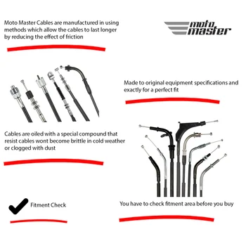 MotoMaster 32732324962 Embrague Cables para BMW R1100RS
