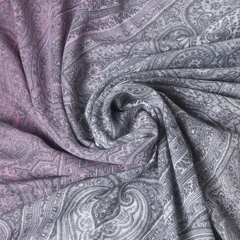 2018 190*100cm Floral Pañuelo de la Mujer Foulard de Seda de la Bufanda de las Mujeres Bufandas Chal Y Envolturas de Gasa de Impresión hiyab bufanda mujer Femenina