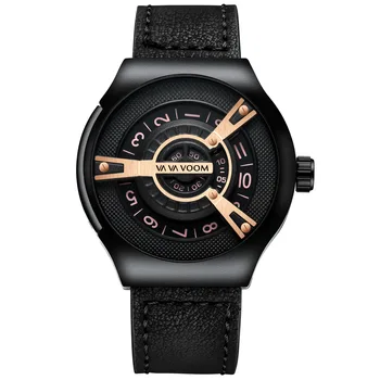 VAVA VOOM Marca Creativa Gran Reloj de los Hombres de los Deportes de Moda los Relojes de los Hombres Reloj de Pulsera de los Hombres de Lujo Casual de los Hombres Reloj de Cuero Reloj Masculino