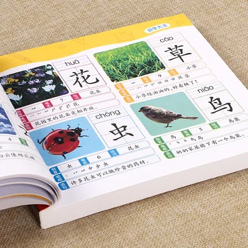 1280 Palabras Libros en Chino Aprender Chino de Primer Grado Material de Enseñanza caracteres Chinos Libro de imágenes
