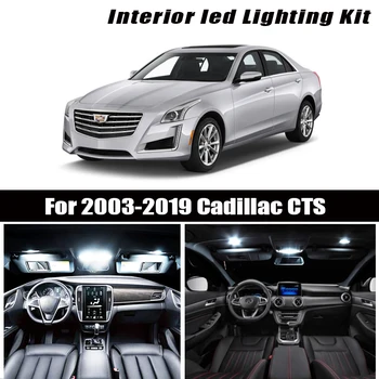 Para 2003-2019 Cadillac CTS Blanco accesorios del coche Canbus Libre de Error LED de Luz Interior, Luz de Lectura Kit Mapa de la Cúpula de la Licencia de la Lámpara