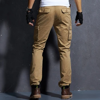 Pantalones casuales para Hombre de Corredores de Táctica Militar de Camuflaje Pantalón Algodón slim calca masculina de Primavera de Carga Multi-bolsillo de los Pantalones Masculinos