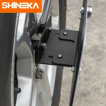 SHINEKA la Placa de la Matrícula Titular del Coche Trasero Neumático de Repuesto de Metal de la Placa de la Licencia del Soporte de Montaje soporte para Jeep Wrangler JL 2018-2020