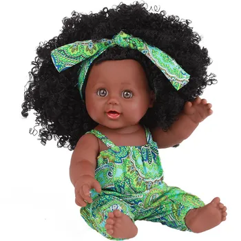 Juguetes de niños Negros Muñecas de Niña afroamericana Jugar Muñecas Realistas de 12 pulgadas de Juego para bebés, Muñecas juguetes de los niños para los niños regalos 2020 nuevo
